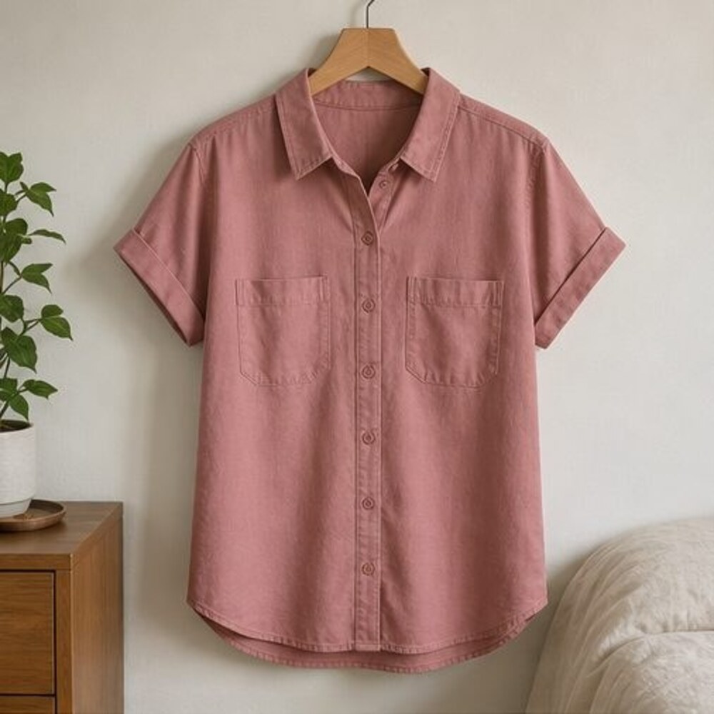 Rose Utility Pocket Shirt